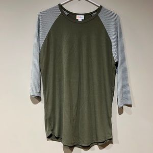 LuLaRoe Womens Randy Raglan Top Size Large